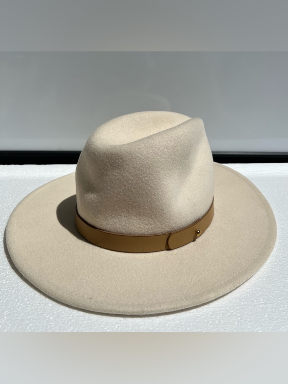 Lack Of Color 100% Australian Wool Wide Brim Fedora Rancher Hat Sz S 55 CM - Picture 3 of 12